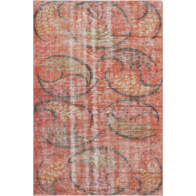 One-of-a-Kind 4'9" X 7'2" 1960s Wool Area Rug in