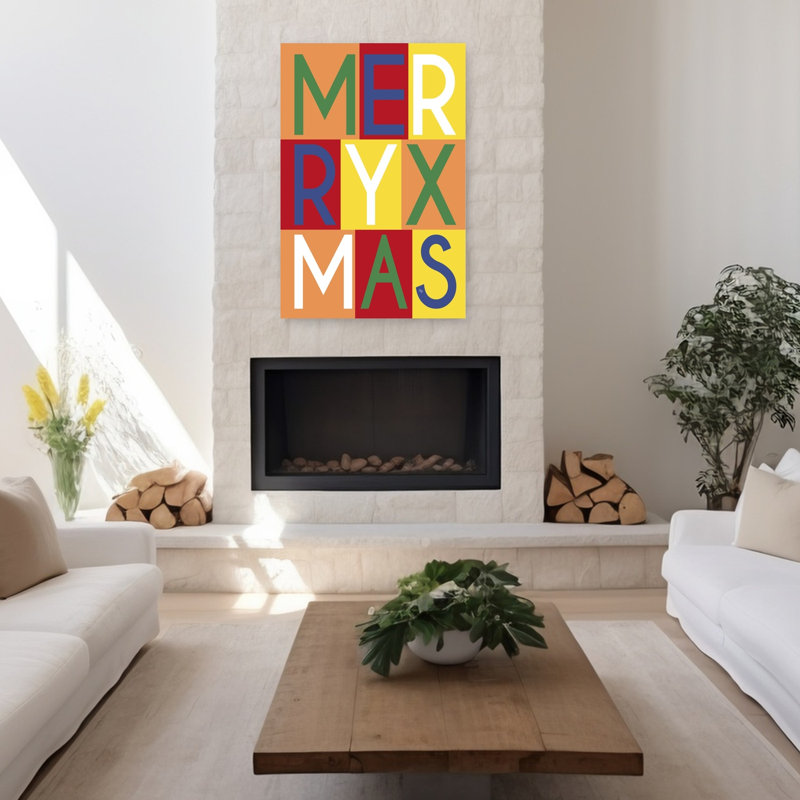 Merry Xmas, 48" H x 32" W