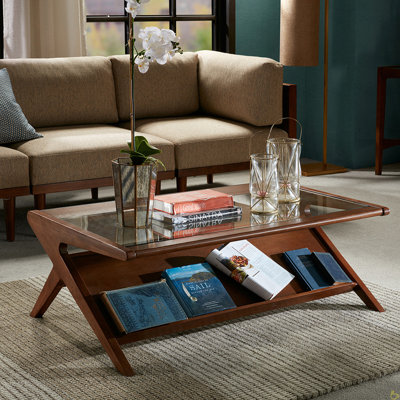 Table basse Rocket avec verre trempé