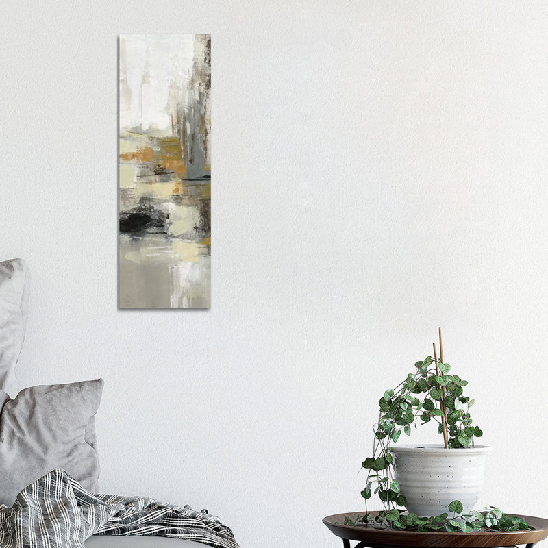 Lava And Steam II by Silvia Vassileva - Print on Canvas, Wrapped Canvas, 30.48 cm H x 91.44 cm W x 1.91 cm D