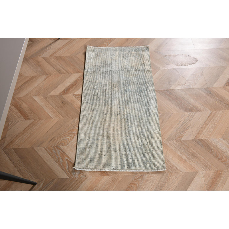 Elegant Handwoven Wool Turkish Rug With Natural Dye And Rustic Charm Suitable For Hallway Or Runner Rug Placement