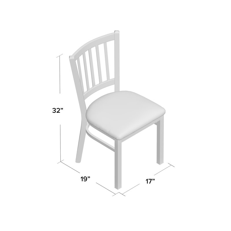 Chaise verticale rembourrée, Noir