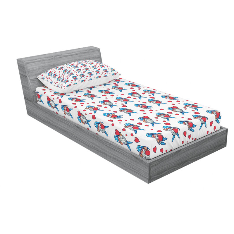 Microfiber Sheet Set, Twin Sheet Set with Fitted Sheet