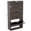 Vida 3 Drawer Flip Down Shoe Storage Free Standing Cabinet For Hallway-122852330-123056910