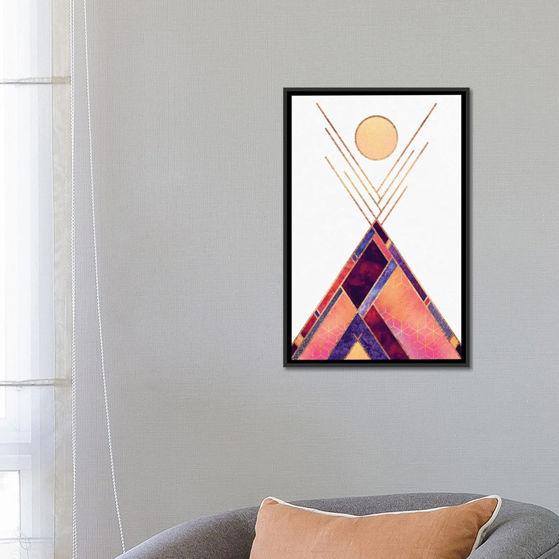 « tipi mountain », impression sur toile tendue, H 26 po x l 18 po x P 1,5 po, Toile tendue, Pas de tapis