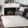 Oguz Power Loom Performance Solid Shag Ivory Rug