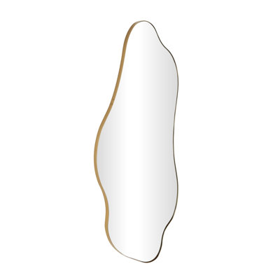 Cole And Grey Metal Wavy Room Wall Mirror