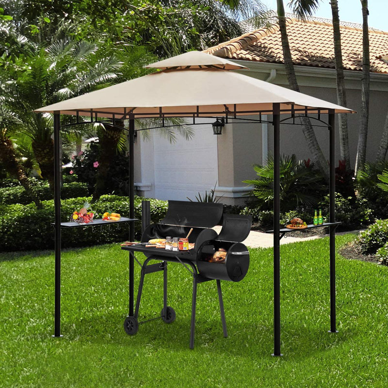 2.45m x 1.5m Steel BBQ Gazebo
