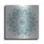 «Spiral Mandala Green» par Yvette St. Amant, art mural en métal, 36 po x 36 po
