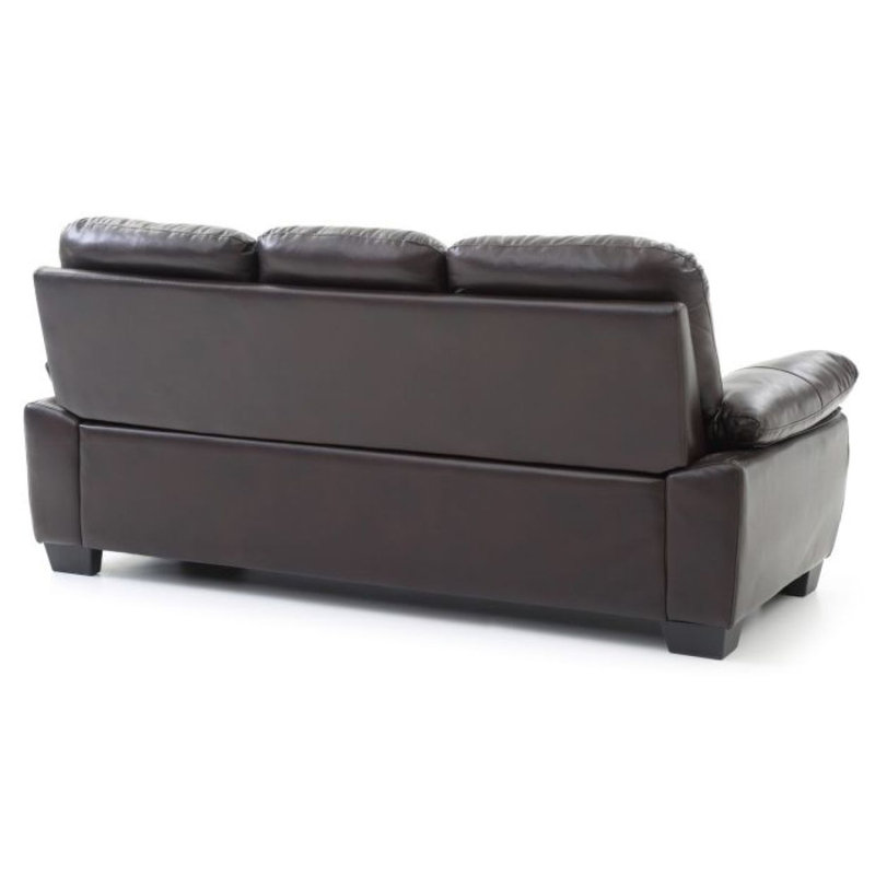 Canapé moderne Modern Glory Furniture Marta, Marron foncé