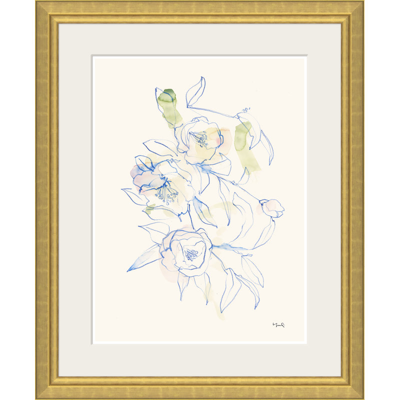 «Floral Arrangement I» par Yuki Osada - Peinture à cadre unique