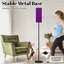 Floor Lamp  Purple felt abstract textile Dimmable Modern Standing Lamp with Remote Control Footswitch Bulb Lampshade Tall Pole Corner Lamp for Living Room Bedroom Office
