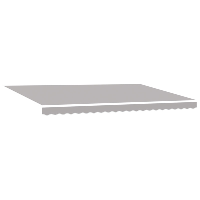 Retractable Awning, 500 cm W x 300 cm D, Light Grey