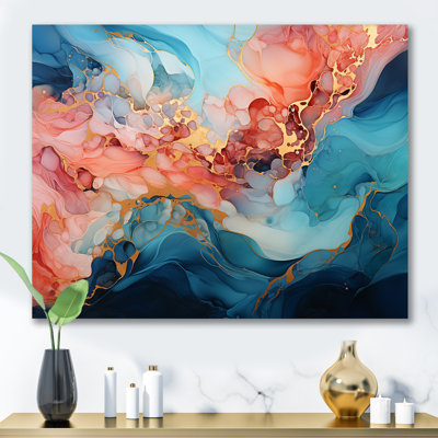 Impression sur toile abstraite «Alco