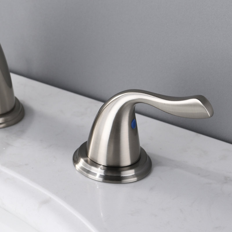 Carles 2-handle Bathroom Faucet with Drain Assembly, Nickel