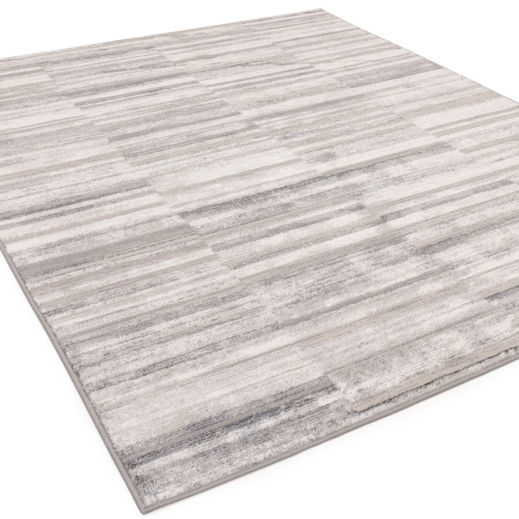 Anandita Stripe Grey Area Rug