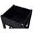 Outdoor Standing Planter - Elevated Garden Box With Drainage Black, 15.7"X15.7"X27.7" For Growing Veggies, Flowers, Herbs Raised Bed Enabled Grow A Variety Of Vegetables,-1016913654-1016913652