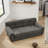 38" W Soft and Comfortable Elevated Dog Sofa with Backrest and Armrests Rectangular Pet Sofas for Small and Medium-sized Dogs