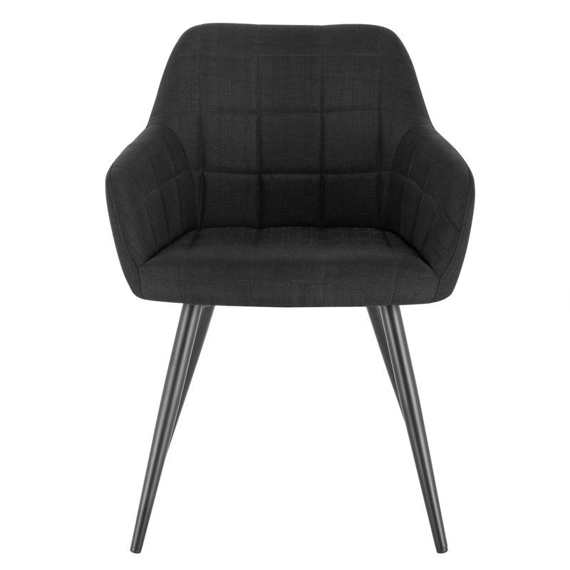 Lucerne Upholstered Dining Chair, Black