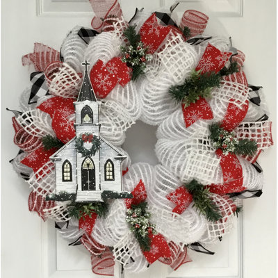 Christmas Wreath with Chapel