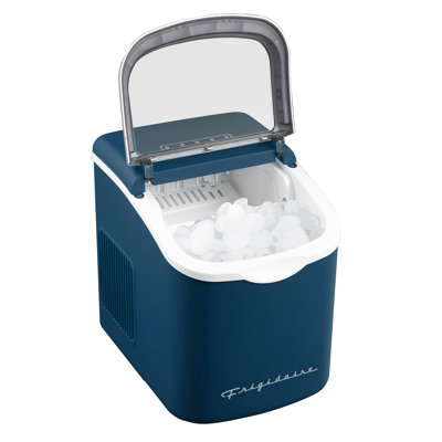 Frigidaire, 26 Lbs. Retro Countertop Ice Maker, Bullet Shaped Ice, Navy | Fridge.com