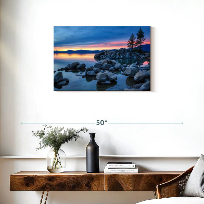 Alvord Evening At Sand Harbor, 20" H x 30" W