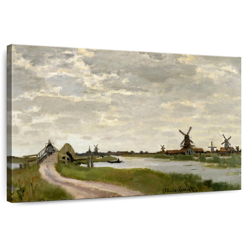 Alvord Windmills Near Zaandam, 20" H x 30" W