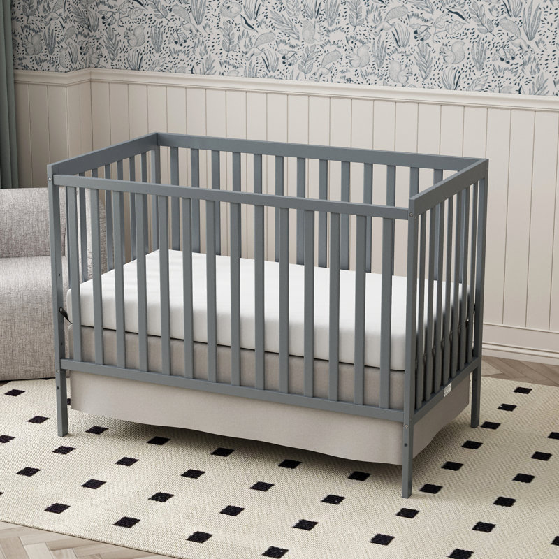 Lit de bébé convertible 5-en-1, Gris