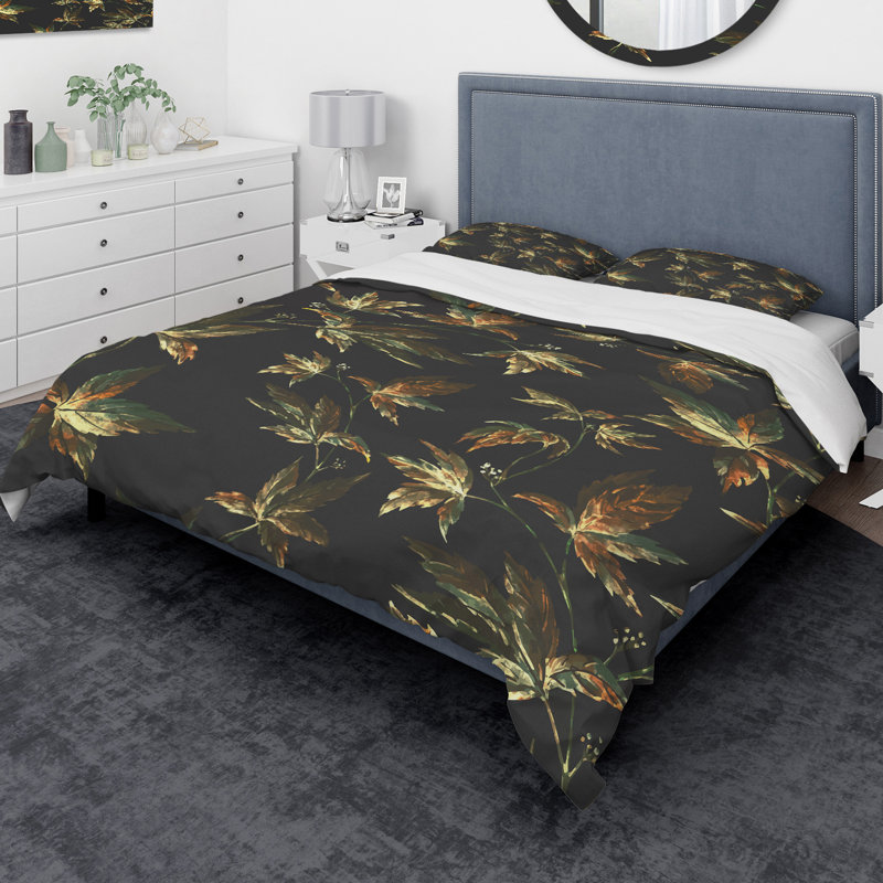 Traditional Geometric Shapes Duvet Cover, King Duvet Cover + 2 Shams