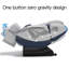 Fauteuil de massage inclinable électrique en similicuir