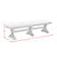 Banc de salle à manger Giambrone avec tissu gris clair espresso