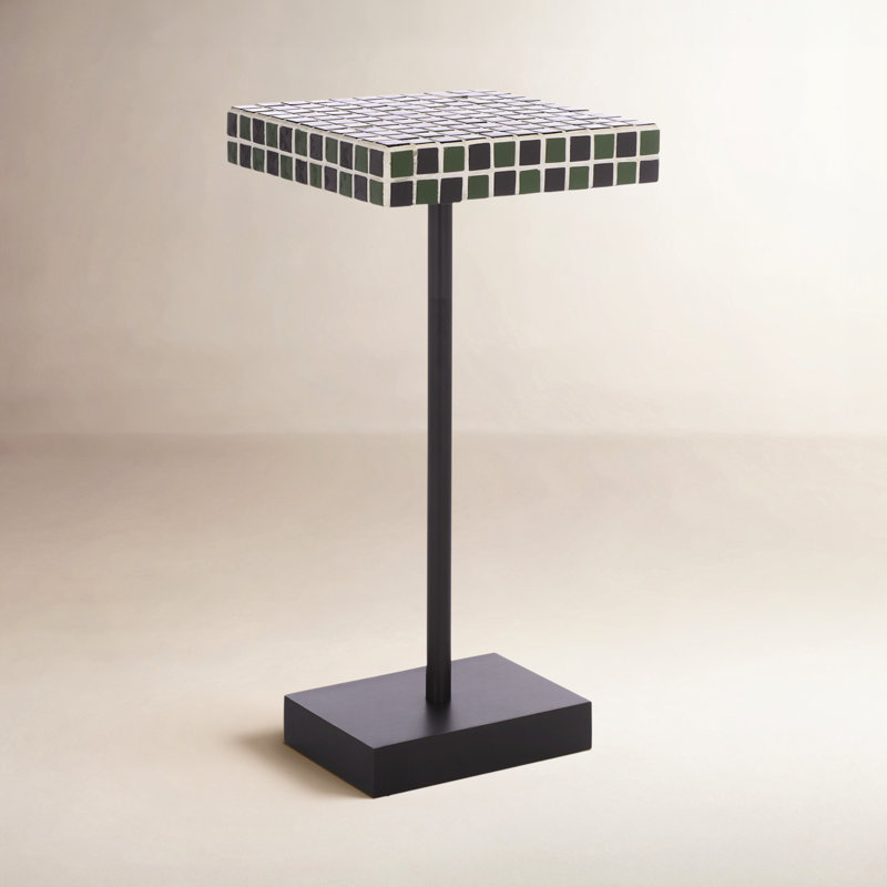 Table d'appoint Baela Satomi, Vert foncé / Noir