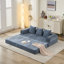 Canapé-lit pliant convertible confortable, canapé-lit sur pied, canapé sur pied en chenille avec accoudoirs, canapé-lit sur pied-1316093572