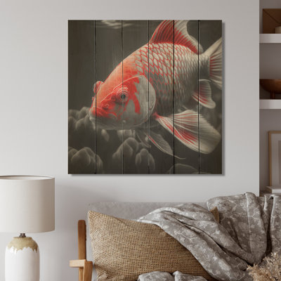 «Black and Red Tropical Fish I», reproduction sur toile
