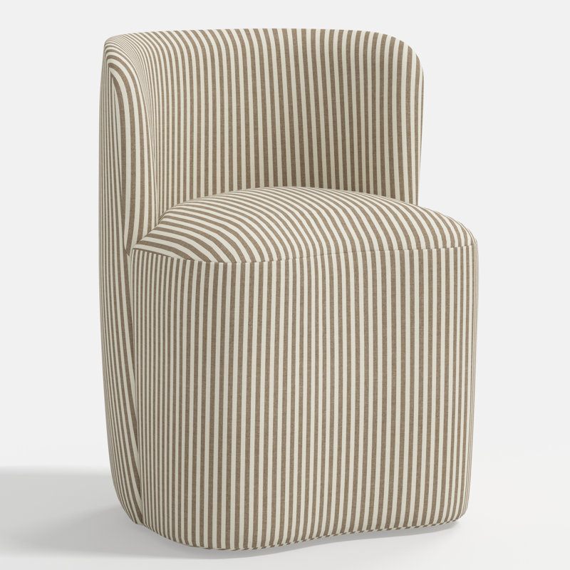 Stoffer Home x Cloth & Company Gail Dining Chair, Jane Stripe Burlap