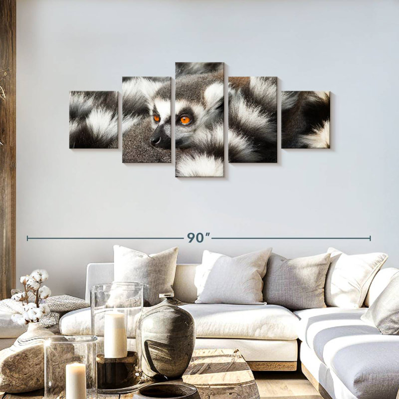 Ring-Tailed Lemur, 30" H x 68" W