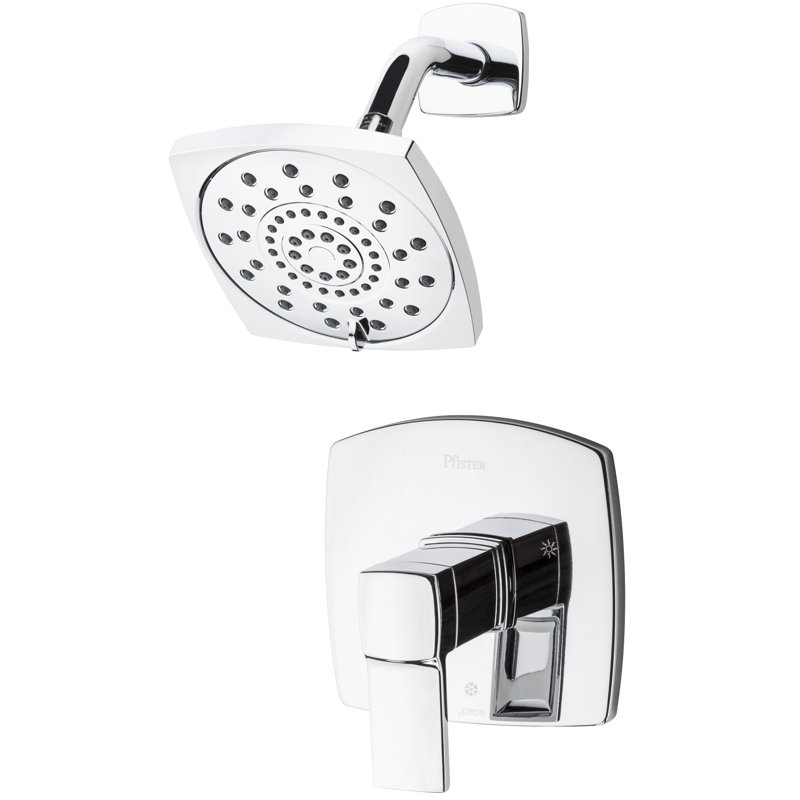 Deckard Dual Function Shower Faucet with Trim, Polished Chrome
