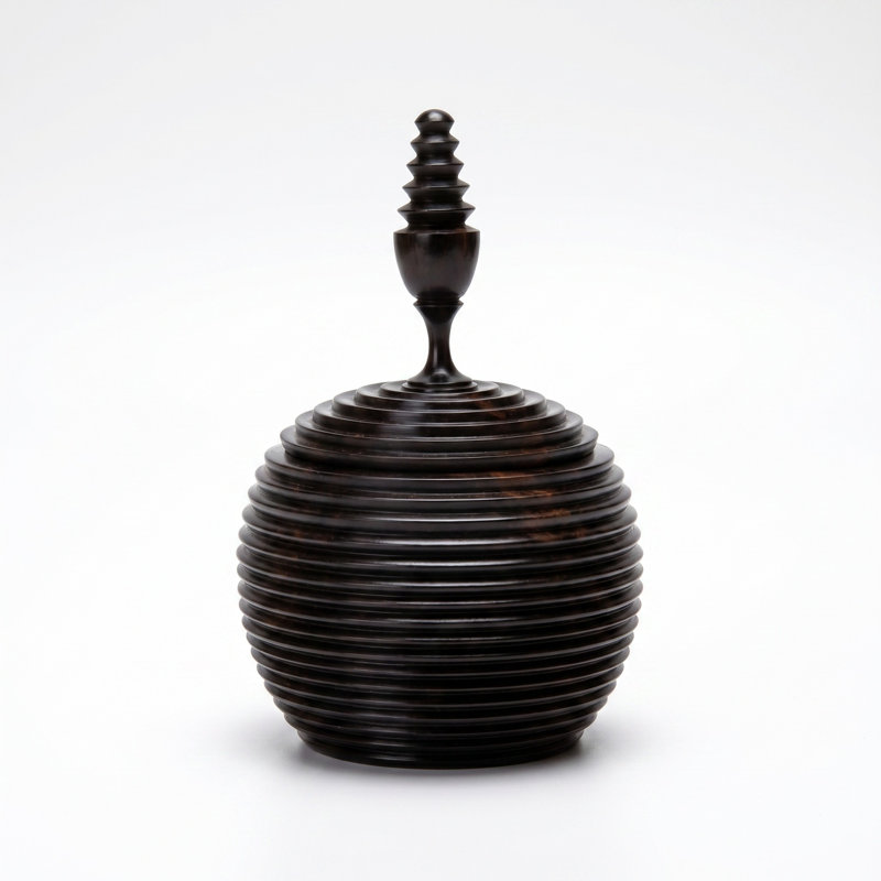 Ebony Wood Vessel - Messalo Range, 7"