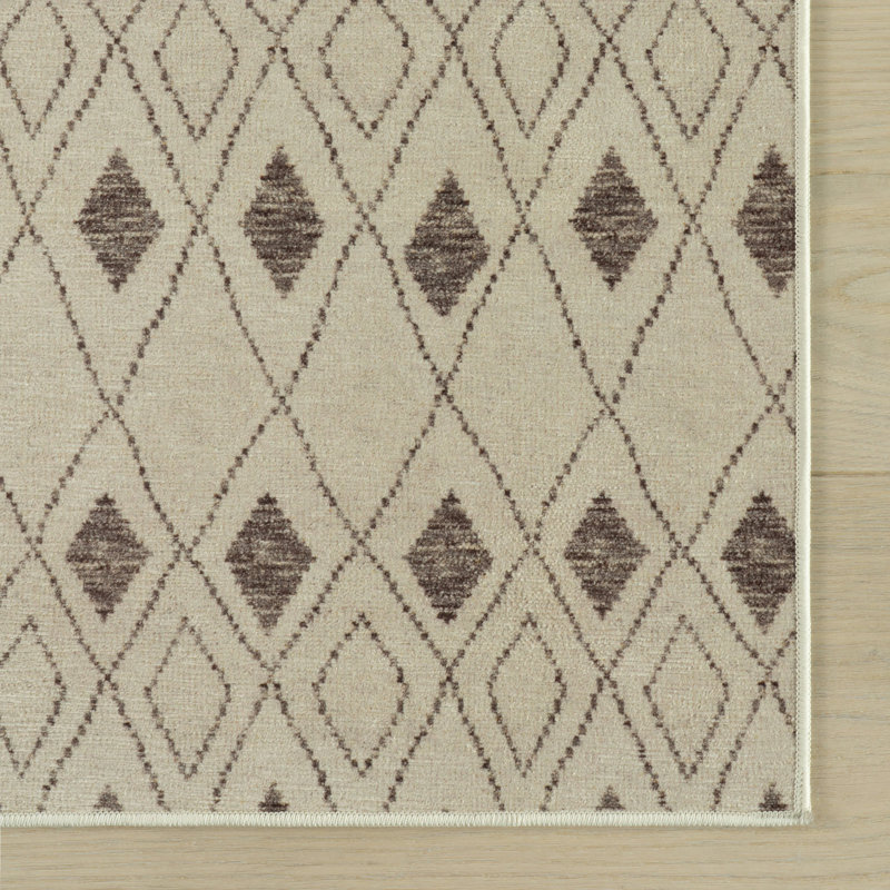 Tapis ivoire lavable Chandler, Rectangle 9 pi 6 po x 13 pi 6 po