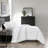 Pointehaven White Velvet Oversized Channel Quilt Set, Full/Queen-117339464-117339463