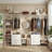 68" W -96" W  Closet System with 6 drawers with Wardrobe Racks-1539216758