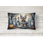 Yorkshire Terrier Spooky Halloween Fabric Decorative Pillow