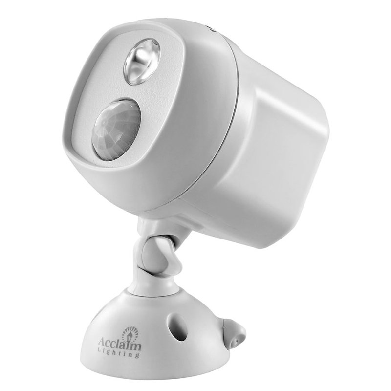 Projecteur à DEL intégré à piles, Gris
