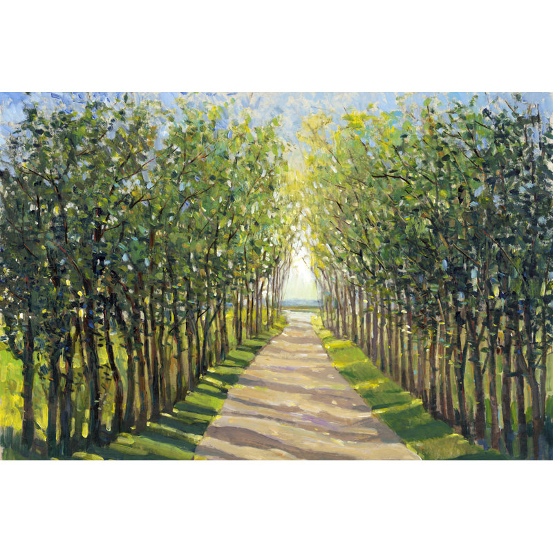 Walking Trail II by Timothy O' Toole - Painting, 81 cm H x 122 cm W, Black Floater Framed