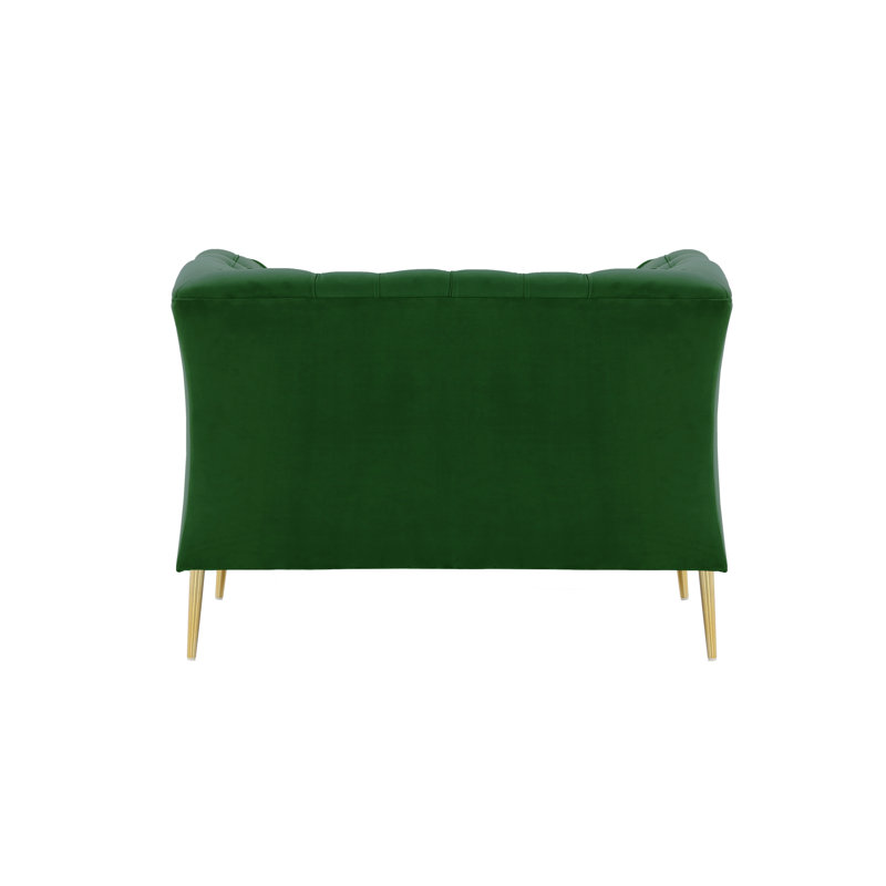 Septimus Upholstered Chesterfield Chair, Green