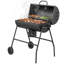 Barbecue au charbon ABTSalon avec grille-réchaud et thermomètre, barbecue portatif avec couvercle, cendrier et roues