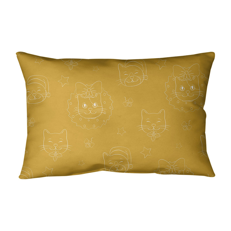 Coussin de noël, Jaune