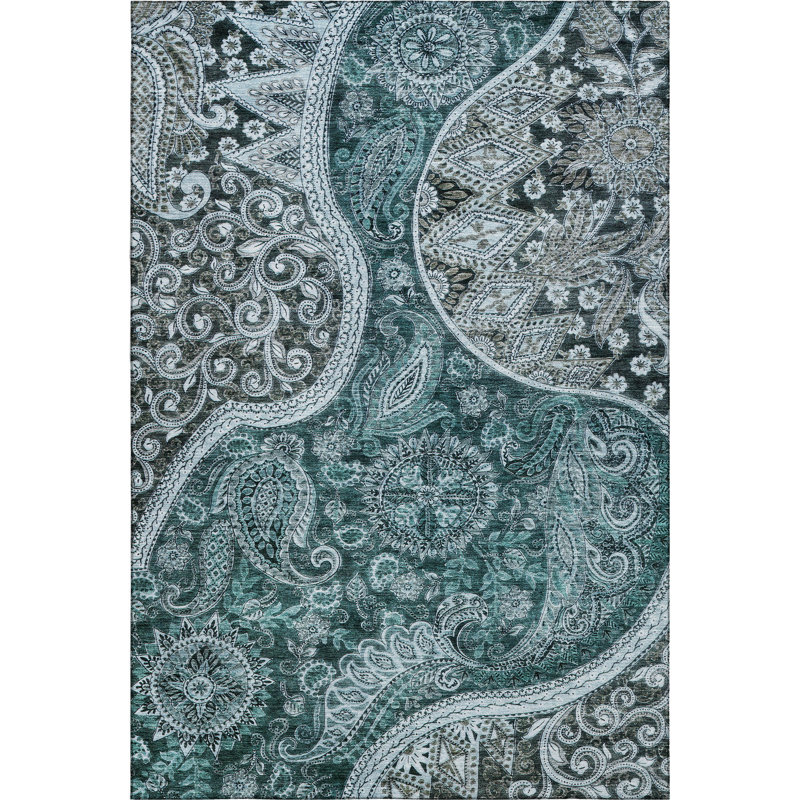 Tapis tourbillon de qualité supérieure lavable à la machine AMF1078, Rectangle 2 pi 6 po x 3 pi 10 po