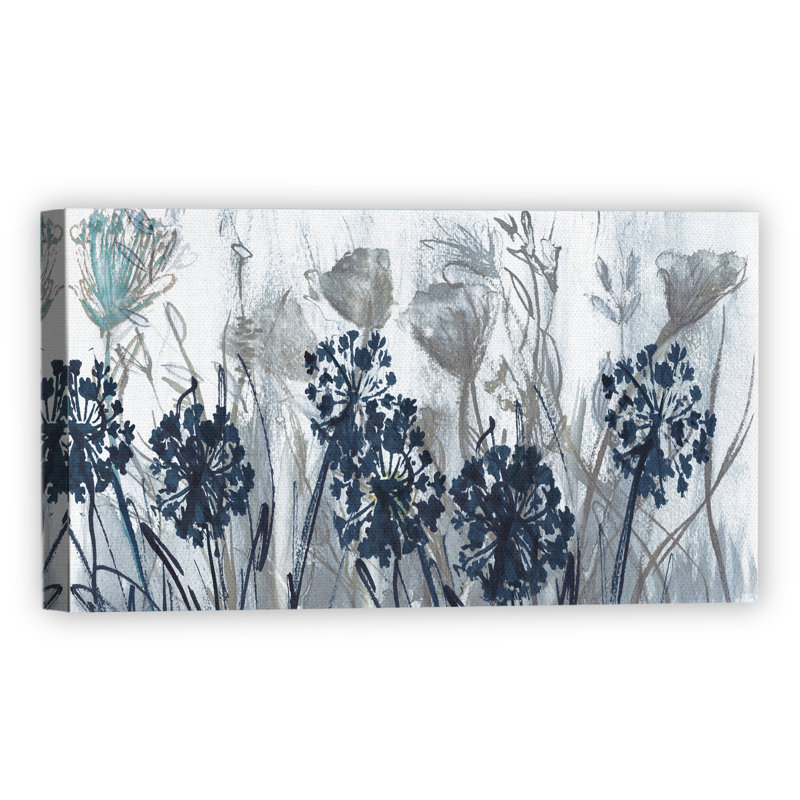 " Indigo Field " by Susan Jill, 24" H x 48" W x 1.5" D