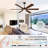 6-Blade Solid Wood Ceiling Fan With Light And Remote, Reversible Quiet DC Motor, 6-Speed Indoor Ceiling Fan, Dimmable LED With 3 CCT, 52/60/72 Inch-1099215065-1099215068-1087993831